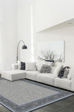 Load image into Gallery viewer, Afshan Steel Blue Rug