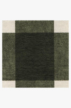 Load image into Gallery viewer, Buffalo Plaid Green & White Rug