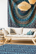 Load image into Gallery viewer, Diamond Trellis Ocean Rug