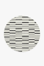 Load image into Gallery viewer, Broken Stripe Black Rug