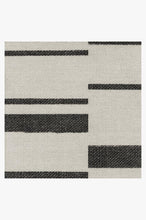 Load image into Gallery viewer, Broken Stripe Black Rug