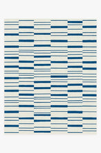 Load image into Gallery viewer, Broken Stripe Indigo Rug