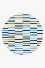 Load image into Gallery viewer, Broken Stripe Indigo Rug