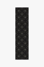 Load image into Gallery viewer, Geometrix Black Rug