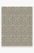 Load image into Gallery viewer, Lacis Damask Black & Ivory Rug