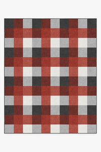 Buffalo Plaid Black & Red Rug