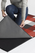 Load image into Gallery viewer, Buffalo Plaid Black &amp; Red Rug
