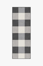 Load image into Gallery viewer, Buffalo Plaid Black &amp; White Rug
