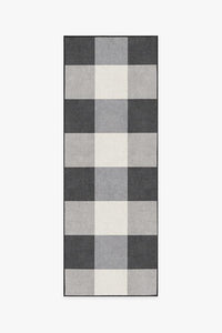 Buffalo Plaid Black & White Rug