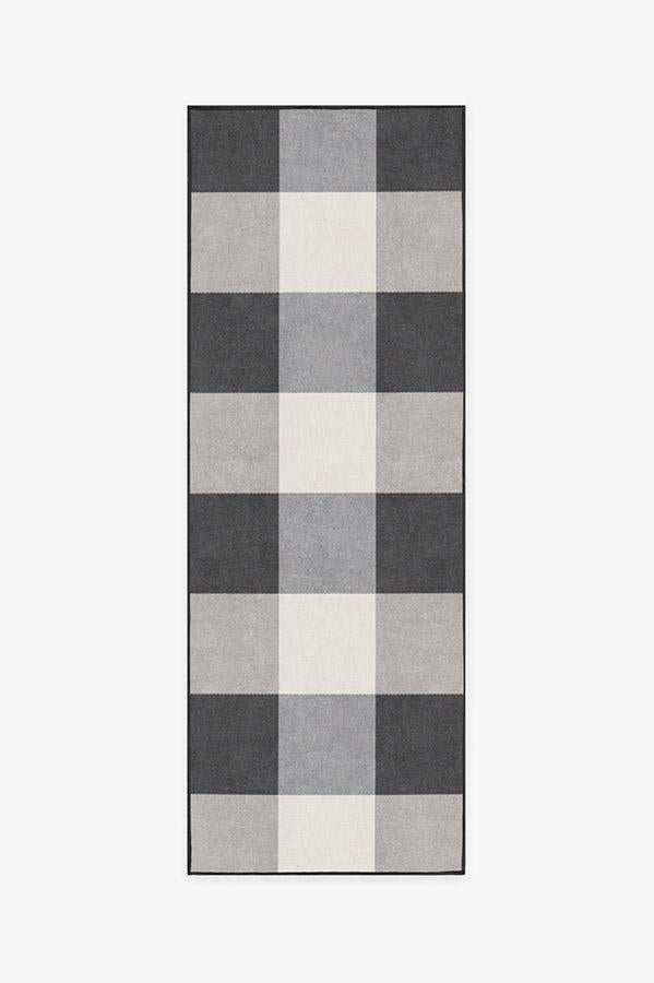 Buffalo Plaid Black & White Rug