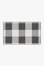 Load image into Gallery viewer, Buffalo Plaid Black &amp; White Rug
