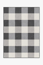 Load image into Gallery viewer, Buffalo Plaid Black &amp; White Rug
