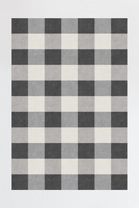 Buffalo Plaid Black & White Rug