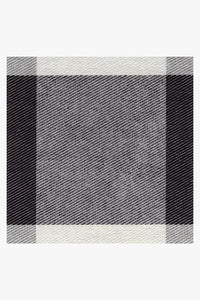 Buffalo Plaid Black & White Rug