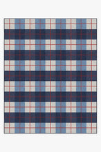 Load image into Gallery viewer, Buffalo Plaid Red &amp; Blue Rug
