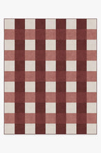 Load image into Gallery viewer, Buffalo Plaid Red &amp; White Rug
