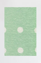 Load image into Gallery viewer, Dot Border Mint Rug
