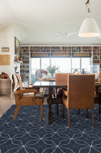 Load image into Gallery viewer, Geometrix Navy Rug
