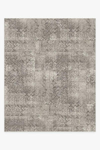 Herringbone Batik Ash Grey Rug