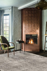 Herringbone Batik Ash Grey Rug