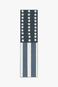 American Flag Blue Rug