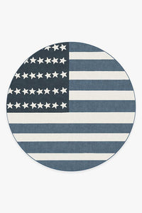 American Flag Blue Rug