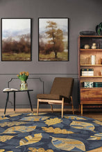Load image into Gallery viewer, Aurelia Navy Gold Rug
