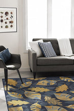 Load image into Gallery viewer, Aurelia Navy Gold Rug
