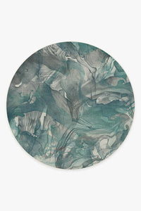 Aurora Teal Grey Rug