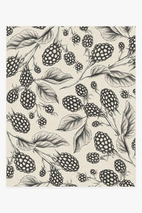 Berry Black Rug