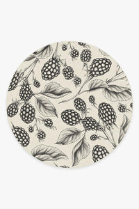 Berry Black Rug