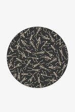 Load image into Gallery viewer, Bone Dance Black Rug
