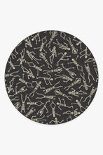 Load image into Gallery viewer, Bone Dance Black Rug

