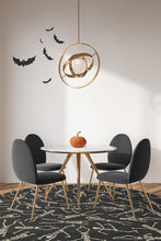 Load image into Gallery viewer, Bone Dance Black Rug
