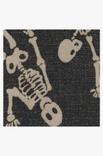 Load image into Gallery viewer, Bone Dance Black Rug

