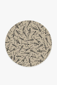 Bone Dance White Rug