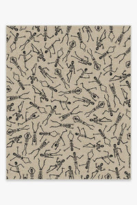 Bone Dance White Rug