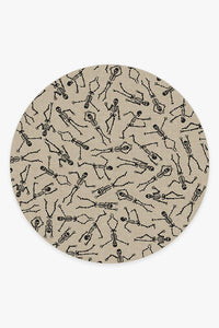 Bone Dance White Rug