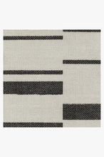 Load image into Gallery viewer, Broken Stripe Black Rug
