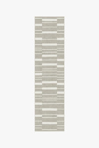 Broken Stripe Grey Rug