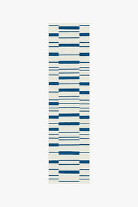 Broken Stripe Indigo Rug