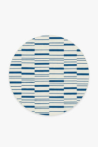 Broken Stripe Indigo Rug