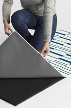 Load image into Gallery viewer, Broken Stripe Indigo Rug
