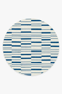 Broken Stripe Indigo Rug