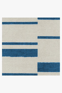 Broken Stripe Indigo Rug