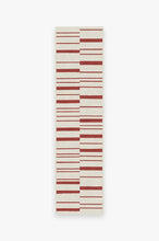 Load image into Gallery viewer, Broken Stripe Red Rug
