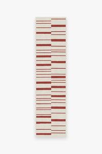 Broken Stripe Red Rug