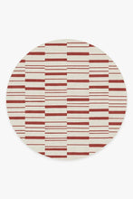 Load image into Gallery viewer, Broken Stripe Red Rug

