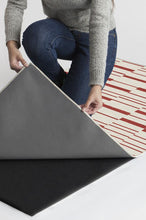 Load image into Gallery viewer, Broken Stripe Red Rug
