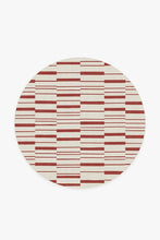 Load image into Gallery viewer, Broken Stripe Red Rug
